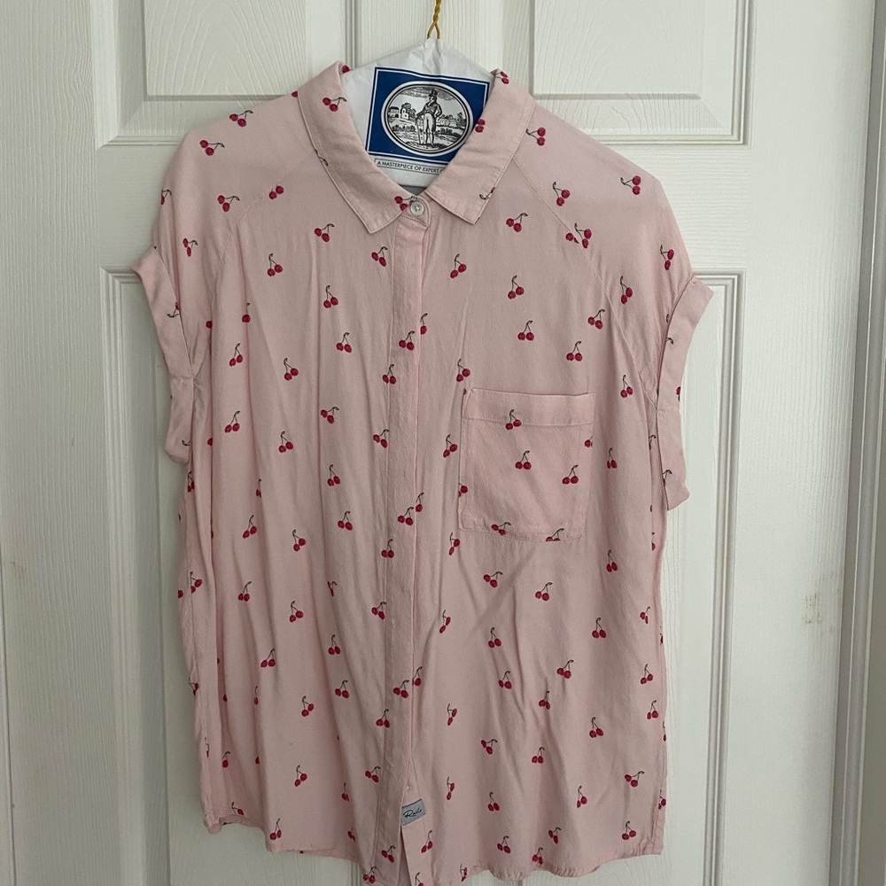Free People Rails cherry top, size M - Picture 4 of 6